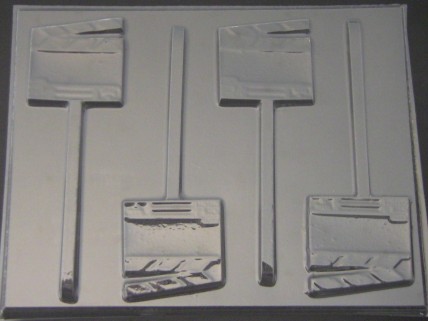 3545 Director Clap Board Chocolate Candy Lollipop Mold